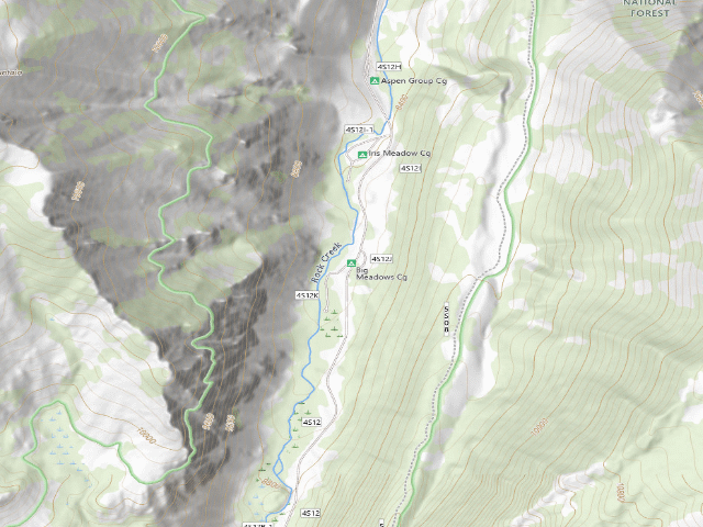 USGS topographic map of Big Meadow Cg