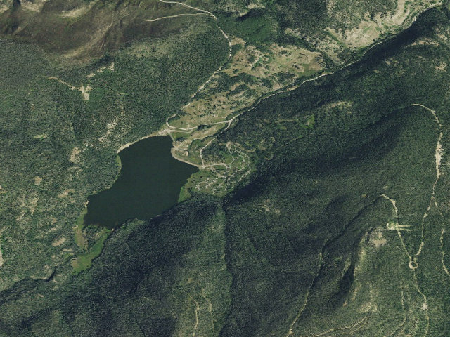 Aerial image of Big Meadows Campground