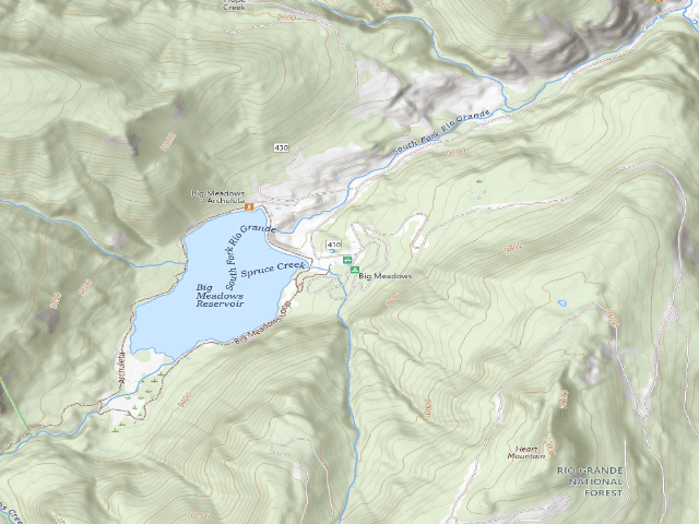 USGS topographic map of Big Meadows Campground