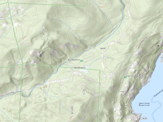 USGS topographic map of Big Meadows Cg