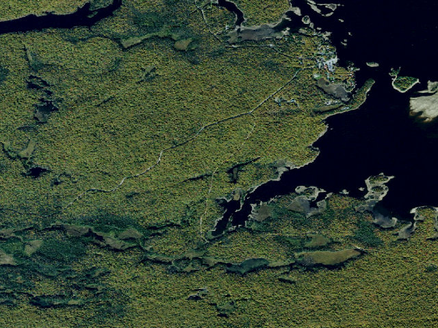 Aerial image of Big Moose Rd Campsite (Independence River Wild Forest)