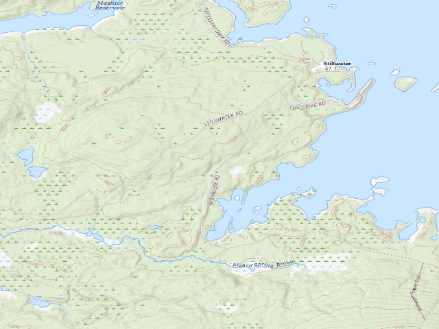 USGS topographic map of Big Moose Rd Campsite (Independence River Wild Forest)