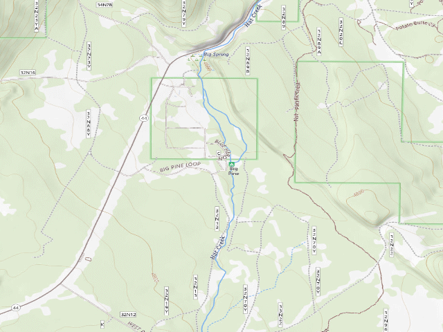 USGS topographic map of Big Pine