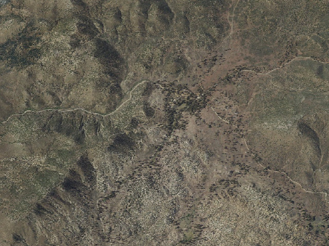 Aerial image of Big Pine Flat Equestrian Group Campground