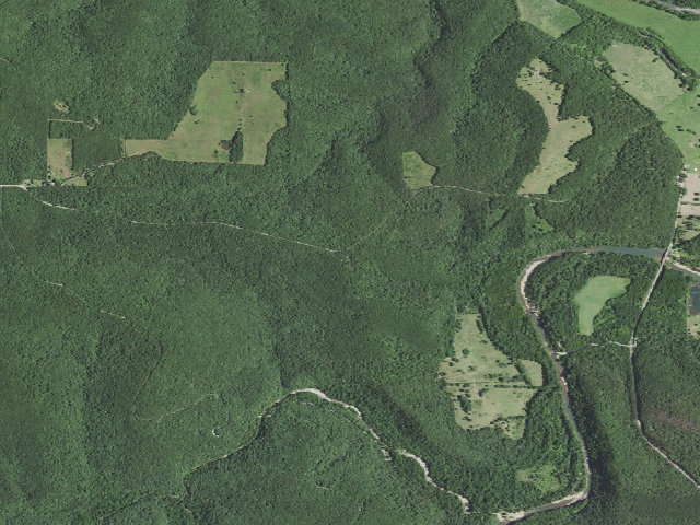 Aerial image of Big Piney Equestrian Camp