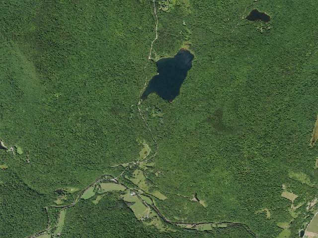 Aerial image of Big Pond Campsite 1 (Group Site) [DEC #16744] (Delaware Wild Forest)