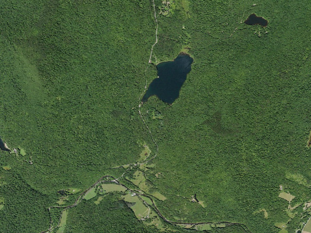 Aerial image of Big Pond Campsite 2 [DEC #16718] (Delaware Wild Forest)