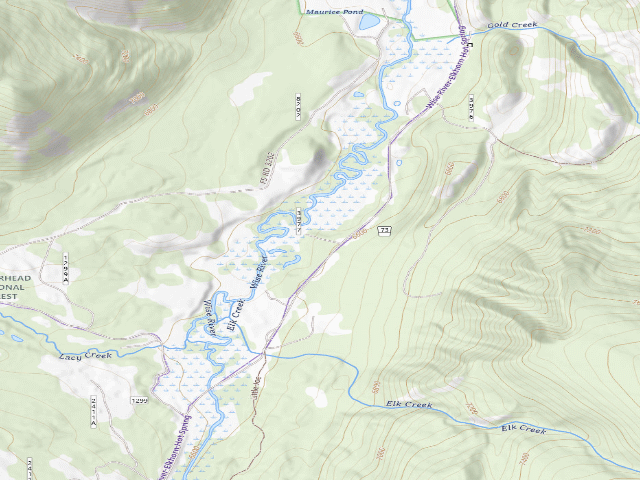 USGS topographic map of Big Random Hole