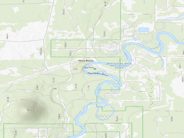 USGS topographic map of Big River Campground