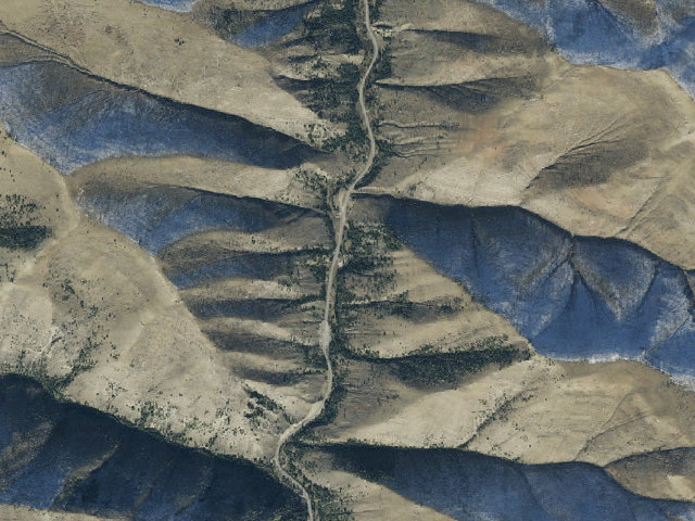 Aerial image of Big Rock Group Campground