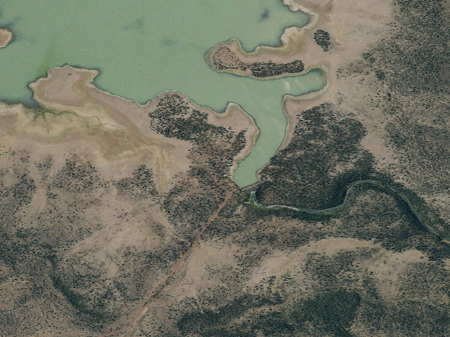 Aerial image of Big Sage Campground