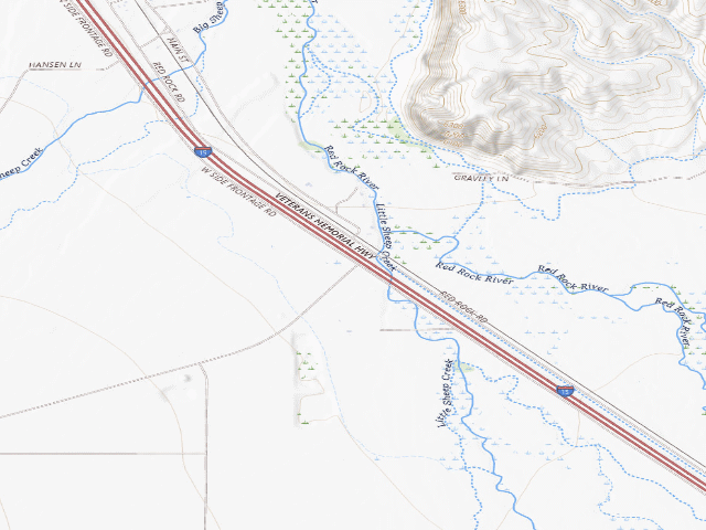 USGS topographic map of Big Sheep Creek Back Country Byway