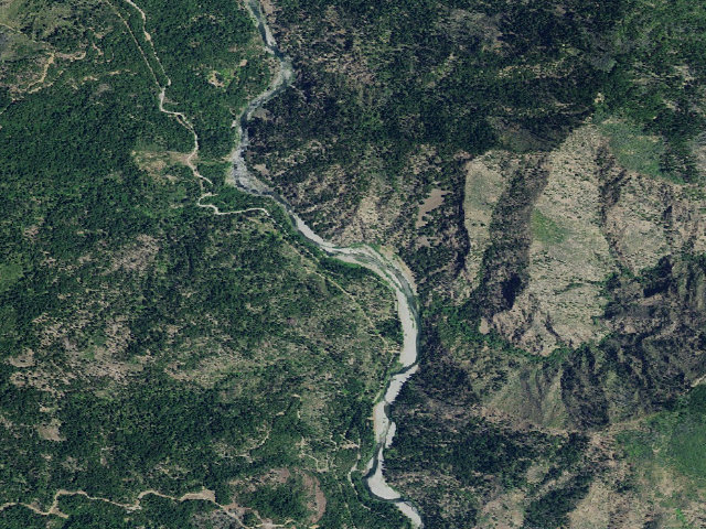 Aerial image of Big Slide Campground