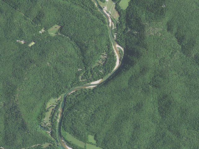 Aerial image of Big Spring Campground