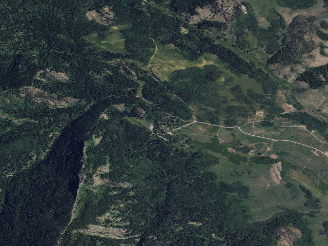 Aerial image of Big Springs Campground