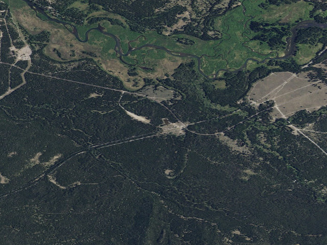 Aerial image of Big Springs Warming Hut
