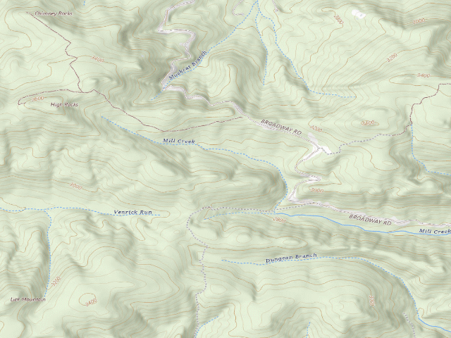 USGS topographic map of Big Survey WMA