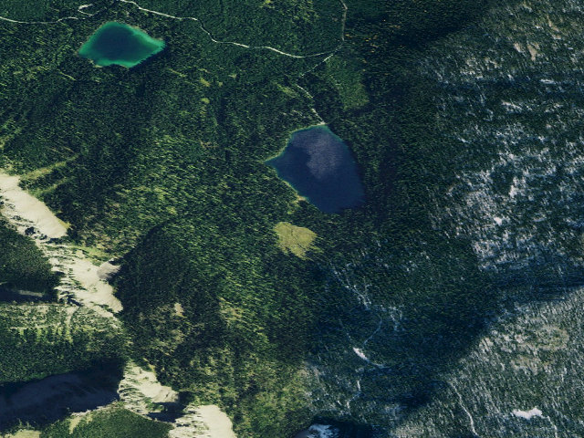 Aerial image of Big T Lake Loop Tr 86 Site 1