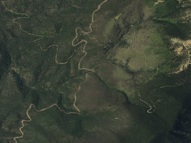Aerial image of Big Tesuque Campground