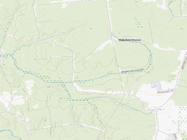 USGS topographic map of Big Woods WMA