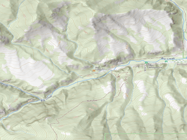 USGS topographic map of Bigcreek-01