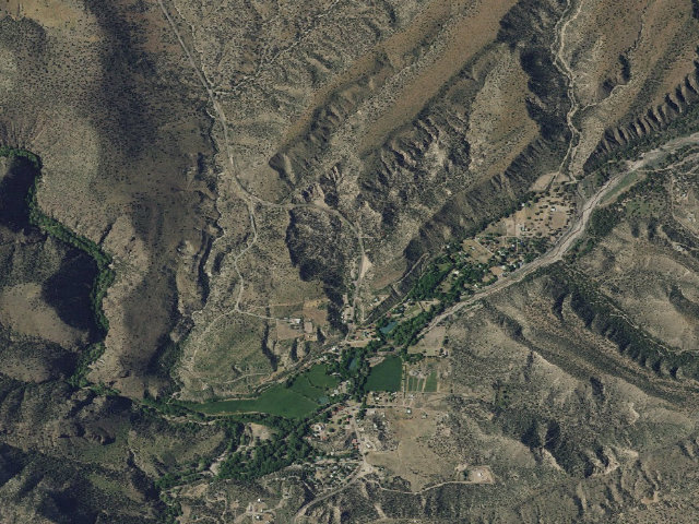 Aerial image of Bighorn Campground