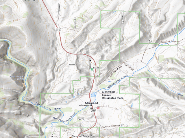 USGS topographic map of Bighorn Campground