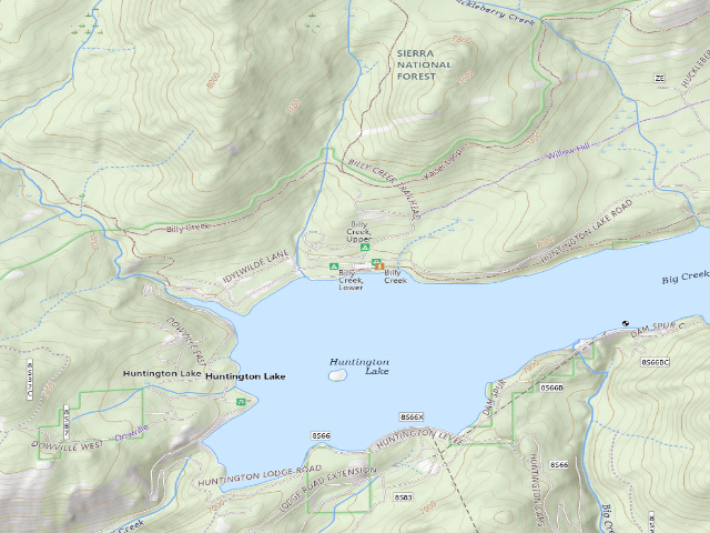 USGS topographic map of Billy Creek, Lower