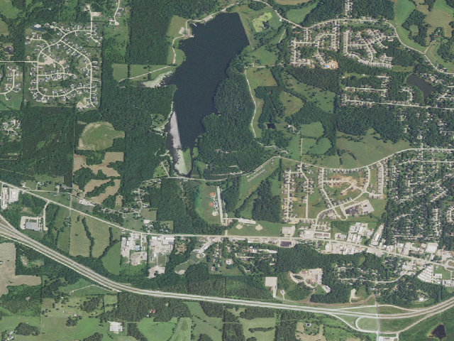 Aerial image of Binder Community Lake