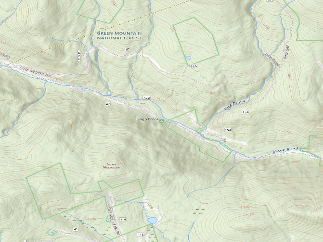 USGS topographic map of Bingo Brook