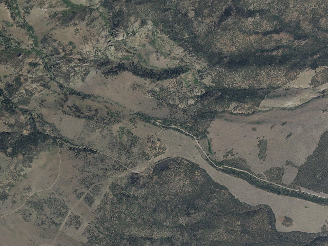Aerial image of Birch Creek Group Campground