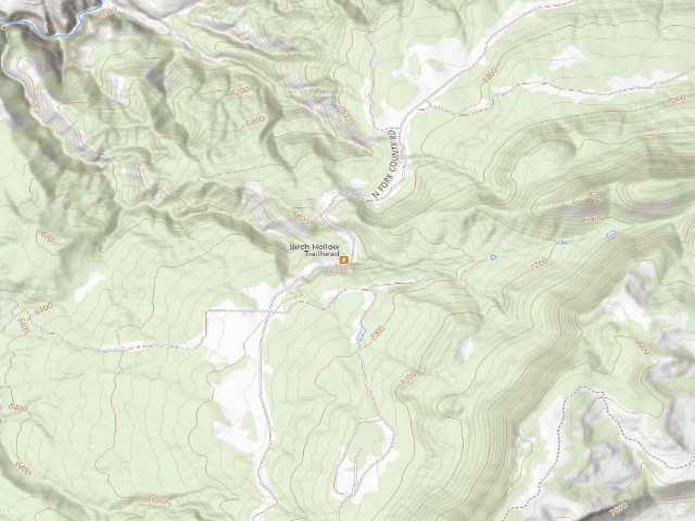USGS topographic map of Birch Hollow