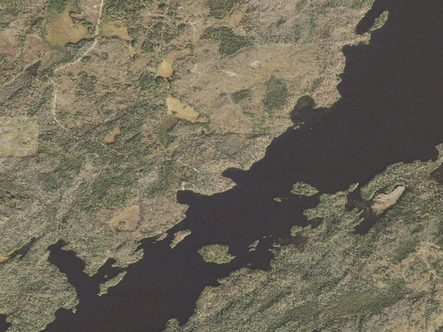 Aerial image of Birch Lake Campgound