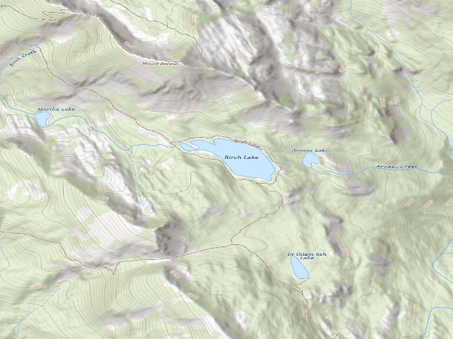 USGS topographic map of Birch Lake