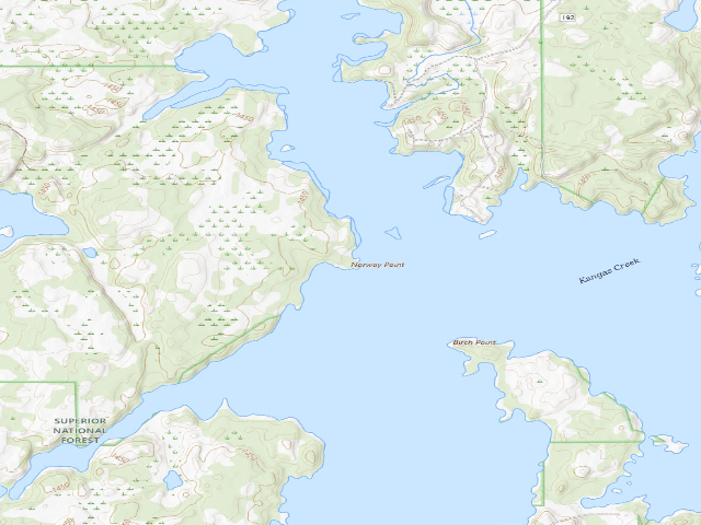 USGS topographic map of Birch Lake Site 11