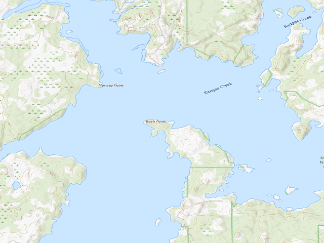 USGS topographic map of Birch Lake Site 12
