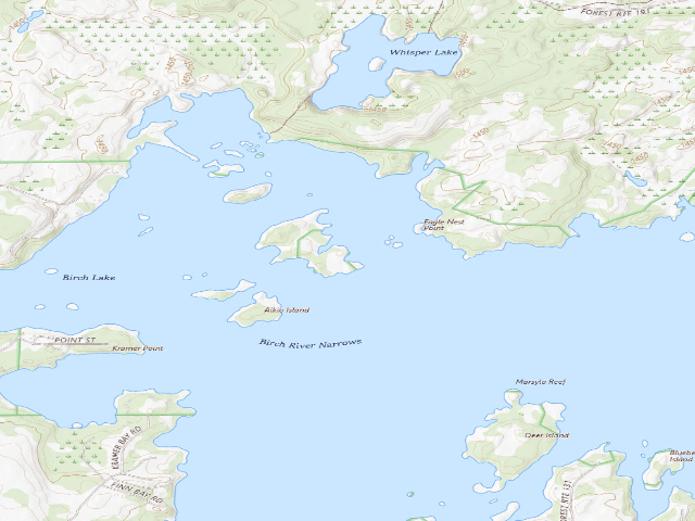 USGS topographic map of Birch Lake Site 15