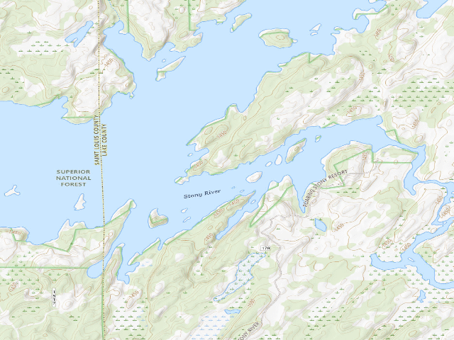 USGS topographic map of Birch Lake Site 5