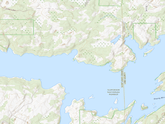 USGS topographic map of Birch Lake Site 7