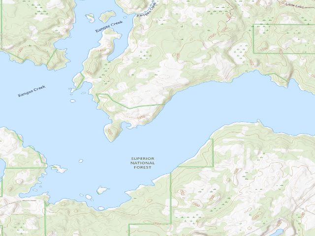 USGS topographic map of Birch Lake Site 9