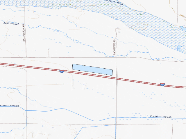 USGS topographic map of Birdwood Lake WMA