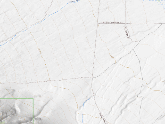 USGS topographic map of Bishop Field Office