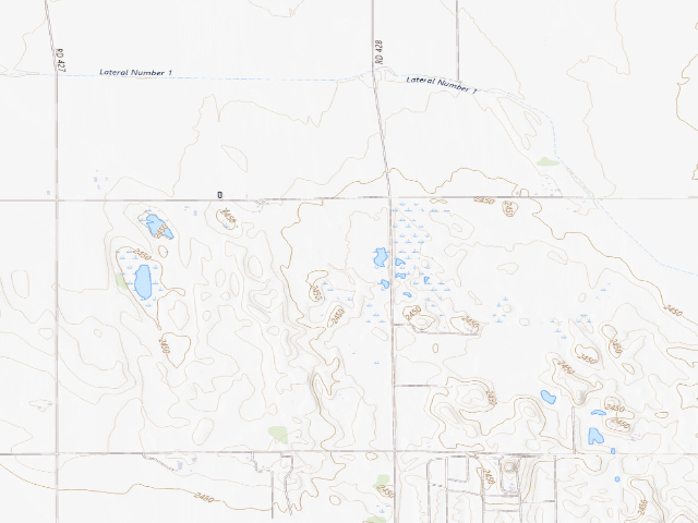 USGS topographic map of Bittern's Call WMA