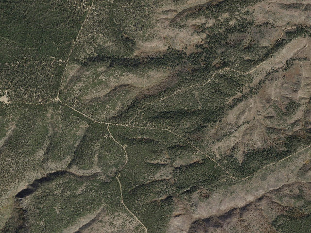 Aerial image of Black Canyon Rim Campground