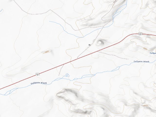 USGS topographic map of Black Hills Back Country Byway