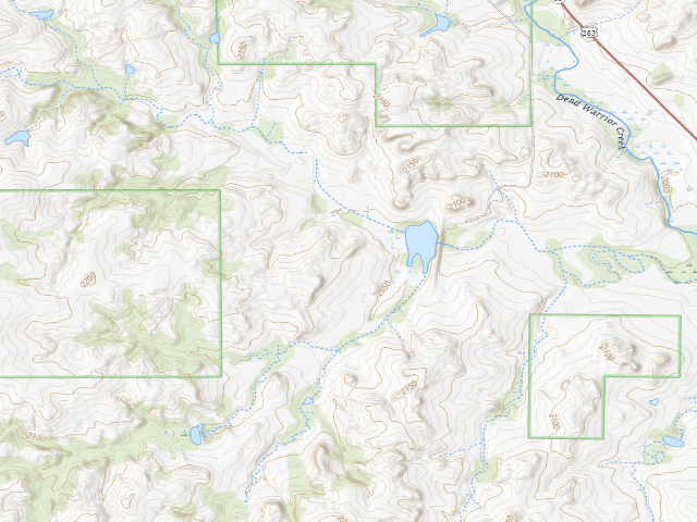 USGS topographic map of Black Kettle Campground