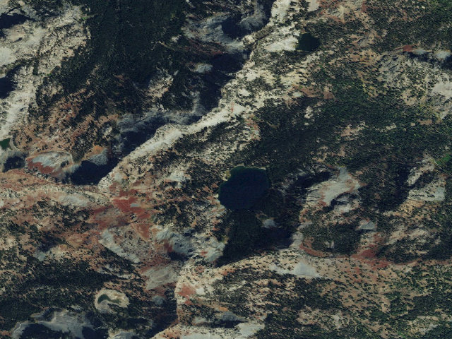 Aerial image of Black Lake Campground