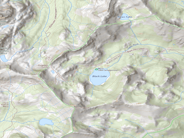 USGS topographic map of Black Lake Campground