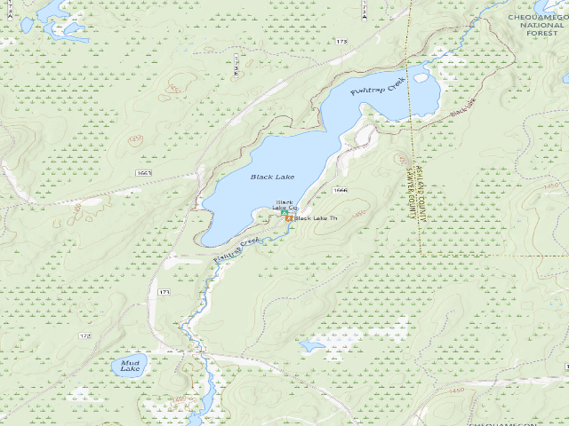 USGS topographic map of Black Lake Cg