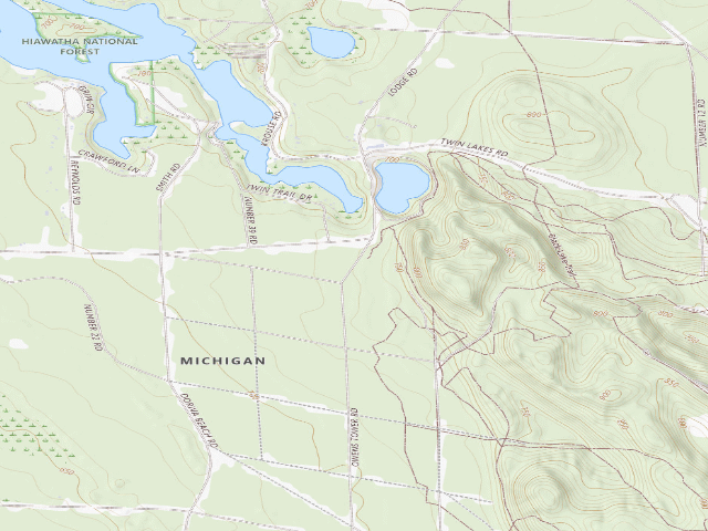 USGS topographic map of Black Lake Trail Camp